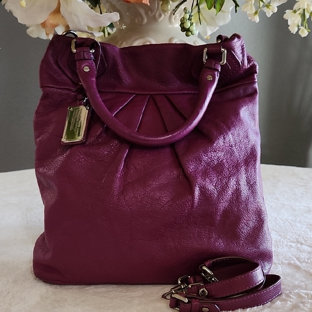 Marc By Marc Jacobs Purple Leather Handbag